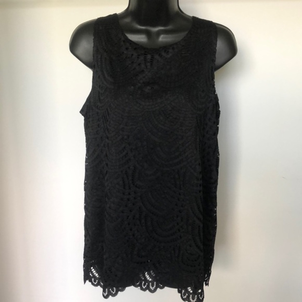 Worthington Black Sleeveless Top